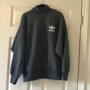 Adidas grey turtleneck sweatshirt